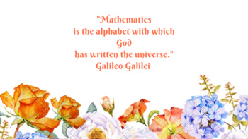 Preview of Galileo Math Quote computer desktop wallpaper