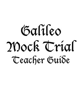 Preview of Galileo Mock Trial