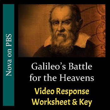 Preview of Galileo's Battle for the Heavens - Worksheet & Key - PDF & Digital