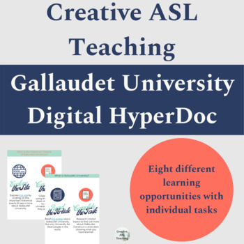 Preview of Gallaudet University HyperDoc - ASL, Deaf