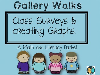 Preview of Math and LA Common Core Aligned-Gallery Walk Data Collection and Graphing