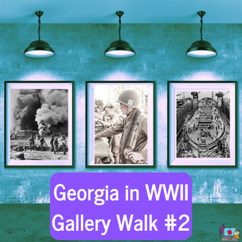 Preview of Gallery Walk Georgia Contributions in WWII #2 (SS8H9)- No Prep!