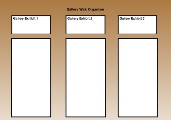Preview of Gallery Walk Organiser