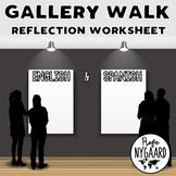 Gallery Walk Reflection Sheet // Paseo por el museo hoja d