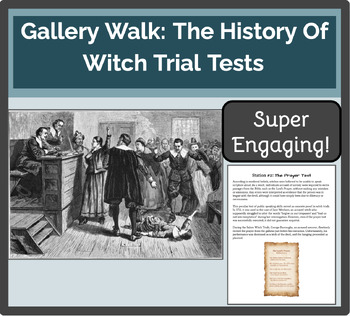 Preview of Gallery Walk: The History Of Witch Trial Tests