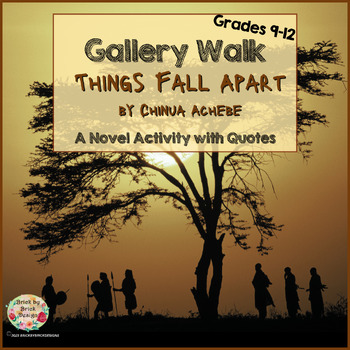 Preview of Gallery Walk - Things Fall Apart - Novel Study