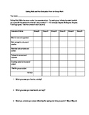Gallery Walk and Peer Evaluation Reflection Form