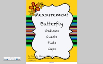 Preview of Gallon Butterfly Smart Board Lesson