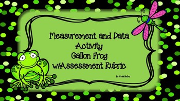 Preview of Gallon Frog Activity w/Rubric