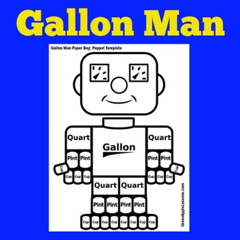 How Many Cups in a Quart, Pint, and Gallon (Gallon Man free-printable)