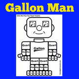 Gallon Man Guy Printable Worksheet Craft Activity Kinderga