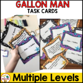 King Gallon Man Measurement and Conversion Task Cards | Pr
