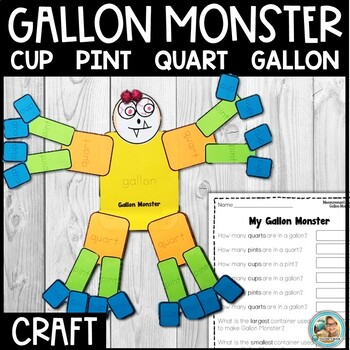 Preview of Gallon Man / Gallon MONSTER/ Units of Capacity Activity