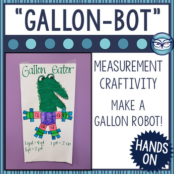 Preview of Gallon Man / Gallon Robot / Liquid Measurement Activity
