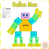 Gallon Man, Math Activity, Learning Measurements