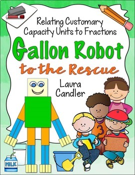 Gallon Man / Gallon Robot Activities to Review Measurement and Fractions