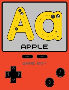 Preview of Game Alphabet 8.5 by 11 Inches