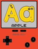 Game Alphabet 8.5 by 11 Inches