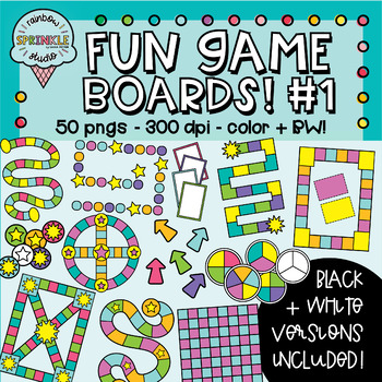 Preview of Game Board Clipart  {board game clipart}