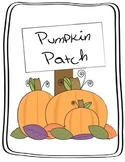 Game Board Packet- Pumpkin Patch