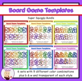 Game Board Templates Bundle - Squiggly Sets 1 to 6