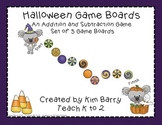 Game Boards - Addition and Subtraction Practice - Hallowee