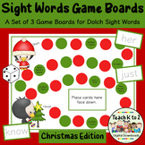 Game Boards - Dolch Sight Words Practice - Christmas Edition