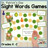 Game Boards - Dolch Sight Words Practice - St. Patty's Day