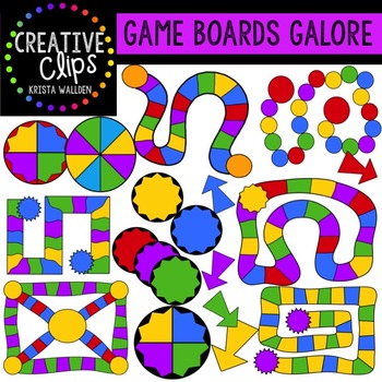 Preview of Game Board Clipart {Game Clipart}
