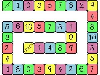 Board Games - Number ID & Number Sense by Kindergarten is Grrreat