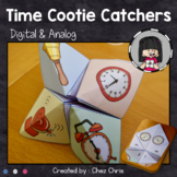 Telling Time to 5 Minutes Cootie Catchers Fortune Teller