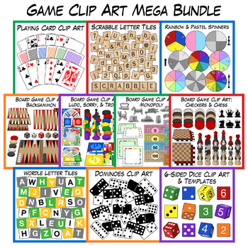 Preview of Game Clip Art Mega Bundle