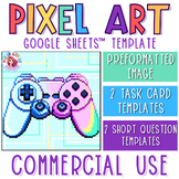 Game Controller Commercial Use Pixel Art Activity Template
