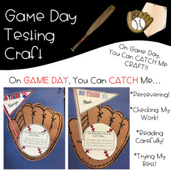 Preview of Game Day Baseball Testing Theme Craft