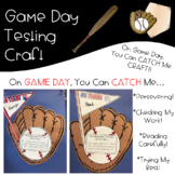 Game Day Baseball Testing Theme Craft