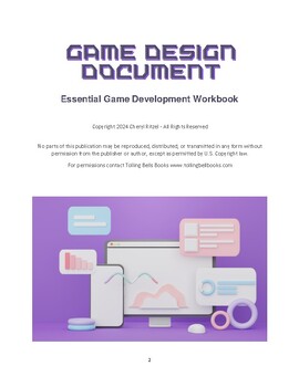 Preview of Game Design Document: Essential Guided Workbook for Video Game Creators