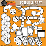 Game Night Doodle Clip Art Collection