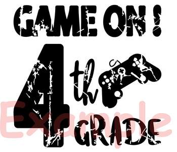 Game On 4th Grade Silhouette Svg Fourth Grade Back To School Game Over 8s