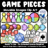 Movable Clip Art Game Pieces Dice Puzzles Spinners Digital
