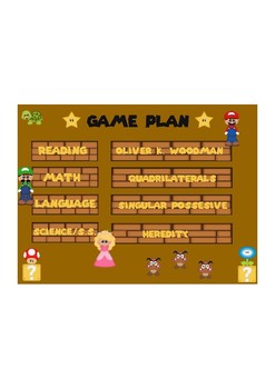 Preview of Game Plan for Daily Skills Agenda