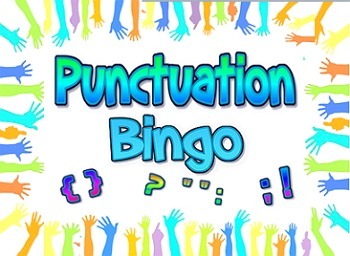 Preview of Game: Punctuation Bingo games (remote and in person versions)