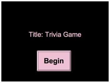 Preview of Game Show/Quiz Show (1-Round PowerPoint Template)