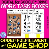 Game Store DIGITAL and Printable Vocational Work Task Box 