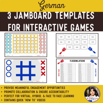 Preview of Game Templates for Jamboard in German