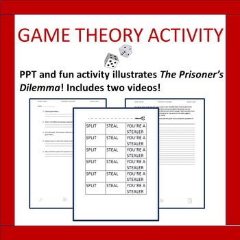 Preview of Game Theory - Prisoner's Dilemma Activity