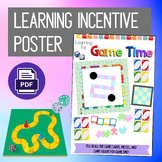 Game Time Incentive Reward Chart Poster - Not Program Spec