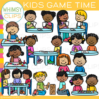 Preview of Game Time Kids Clip Art