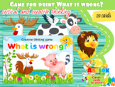 Game for print What is wrong? (critical and creative thinking)