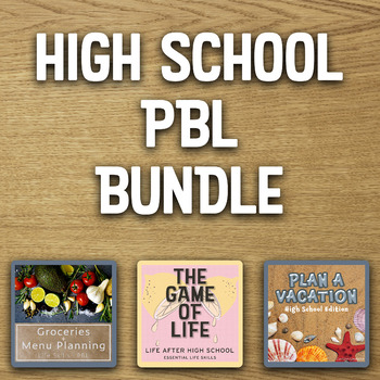 Preview of Game of Life, Plan a Vacation and Grocery Planning - Project Based Learning