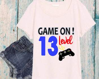 Game On 13 Level Silhouette Svg Clipart Controller Gamer Gaming Game Over 5s